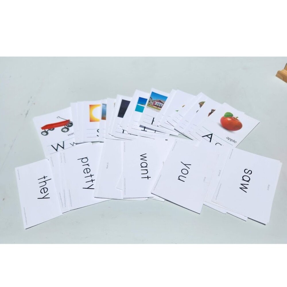 New Sight Words Alphabet Flash Cards Preschool Kindergarten 1st Grade School Sup